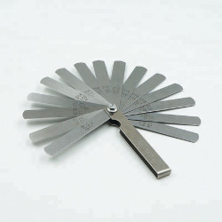 15 Blades Feeler Gauge Dual Marked Metric/Imperial Range 0.05-0.63 mm Measurement Tool