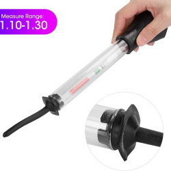 Battery Density Tester, Battery Hydrometer Fast Detection Electro-Hydraulic Density Meter Car Repairing Specific Gravity Tester