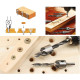 Countersink Drill Bits, 7pcs Woodworking Chamfer Countersink Drill Bits Set, for Woodworking 3 4 5 6 7 8 10mm with Hex Key