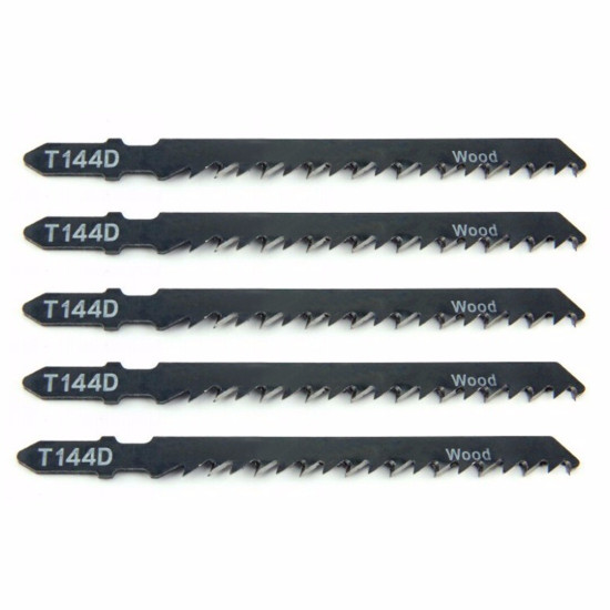 T144D Jigsaw Blades Ideal for Clean Wood Cutting (Pack of 5)