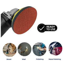 100pcs 5 Inch (125mm) Aluminum Oxide Sandpaper Discs – No Hole Hook & Loop Sanding Pads for Orbital Sander