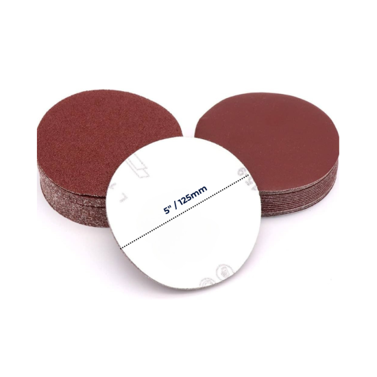 100pcs 5 Inch (125mm) Aluminum Oxide Sandpaper Discs – No Hole Hook & Loop Sanding Pads for Orbital Sander 100pcs 5 Inch (125mm) Aluminum Oxide Sandpaper Discs – No Hole Hook & Loop Sanding Pads for Orbital Sander