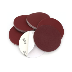 100pcs 5 Inch (125mm) Aluminum Oxide Sandpaper Discs – No Hole Hook & Loop Sanding Pads for Orbital Sander